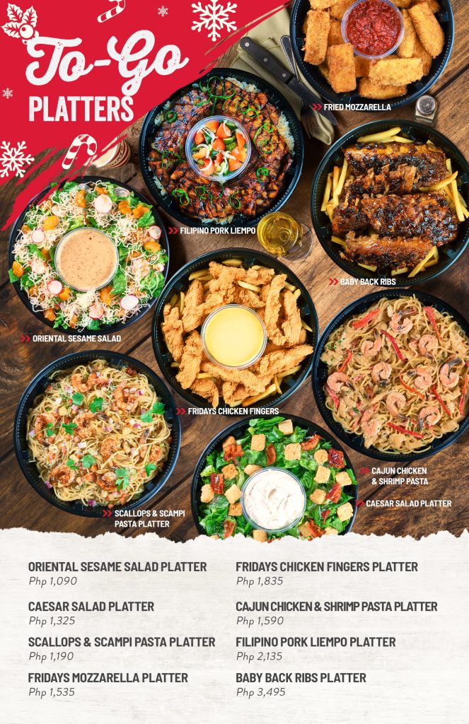 Stress-Free Holiday Feasts with TGI Fridays and Watami Platters 2 TGIFridays TO GO PLATTERS