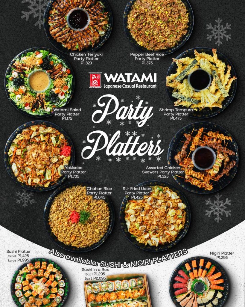 Stress-Free Holiday Feasts with TGI Fridays and Watami Platters 4 Watami Party Platter